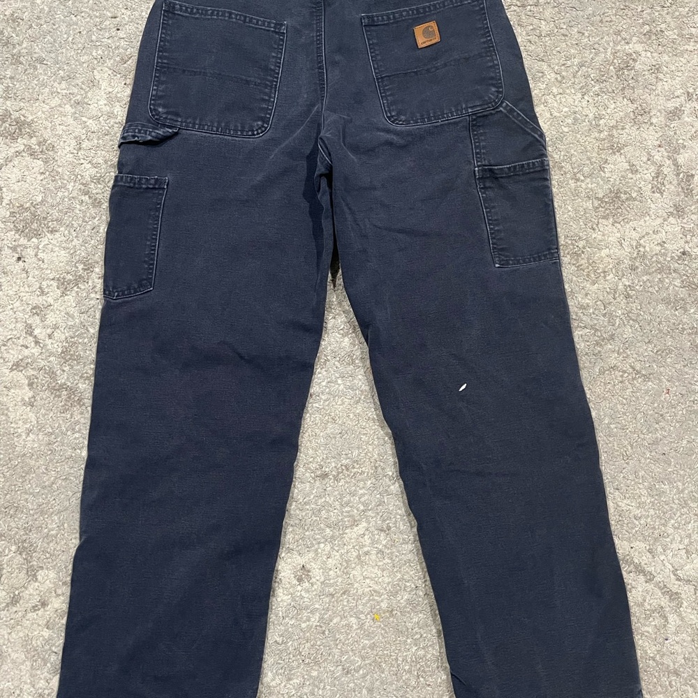 Carhartt Men's Navy blue insulated Carpenter Pants
